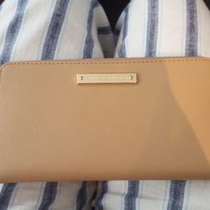 Vince Camuto saffiano leather wallet.